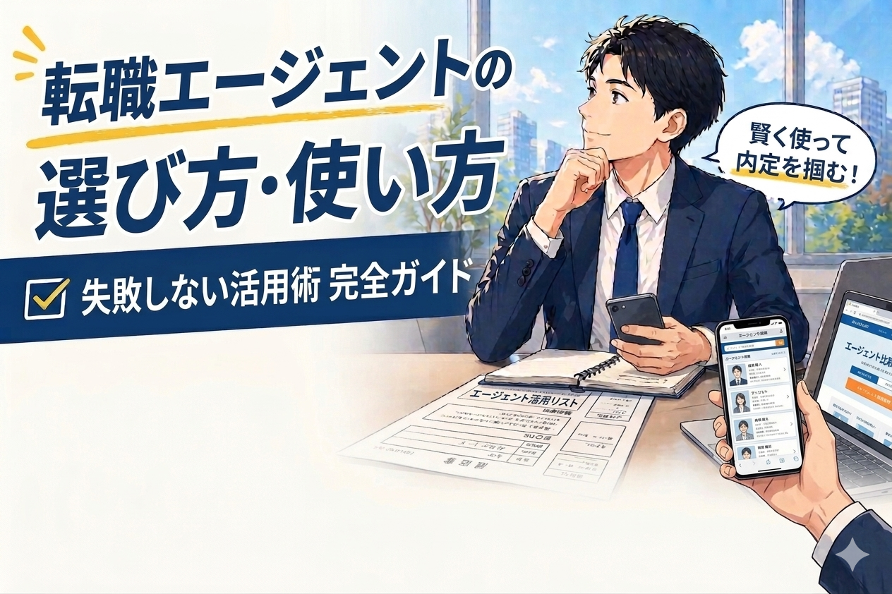 転職エージェントの選び方・使い方｜失敗しない活用術