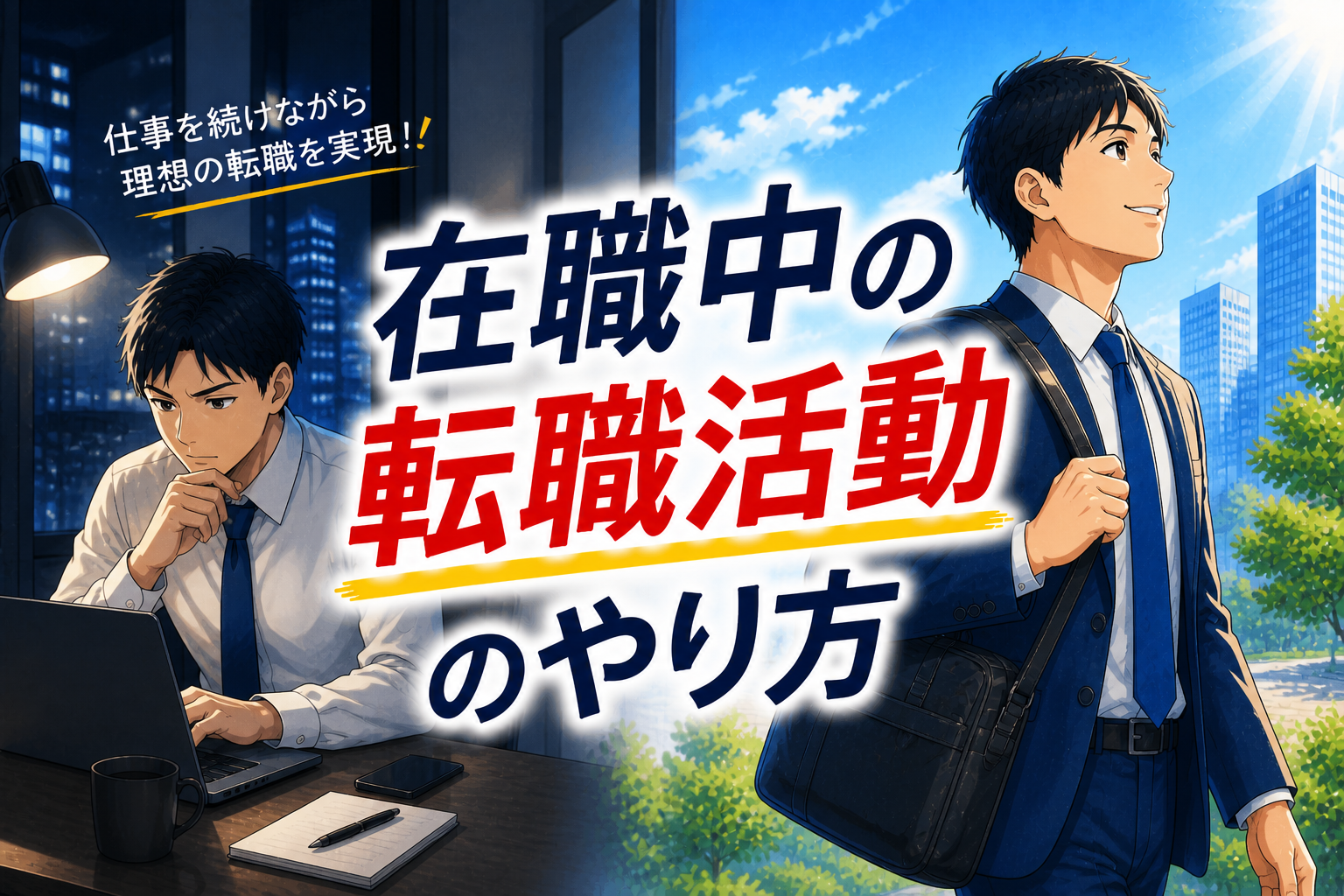 在職中の転職活動のやり方｜会社にバレずに進める具体的な方法